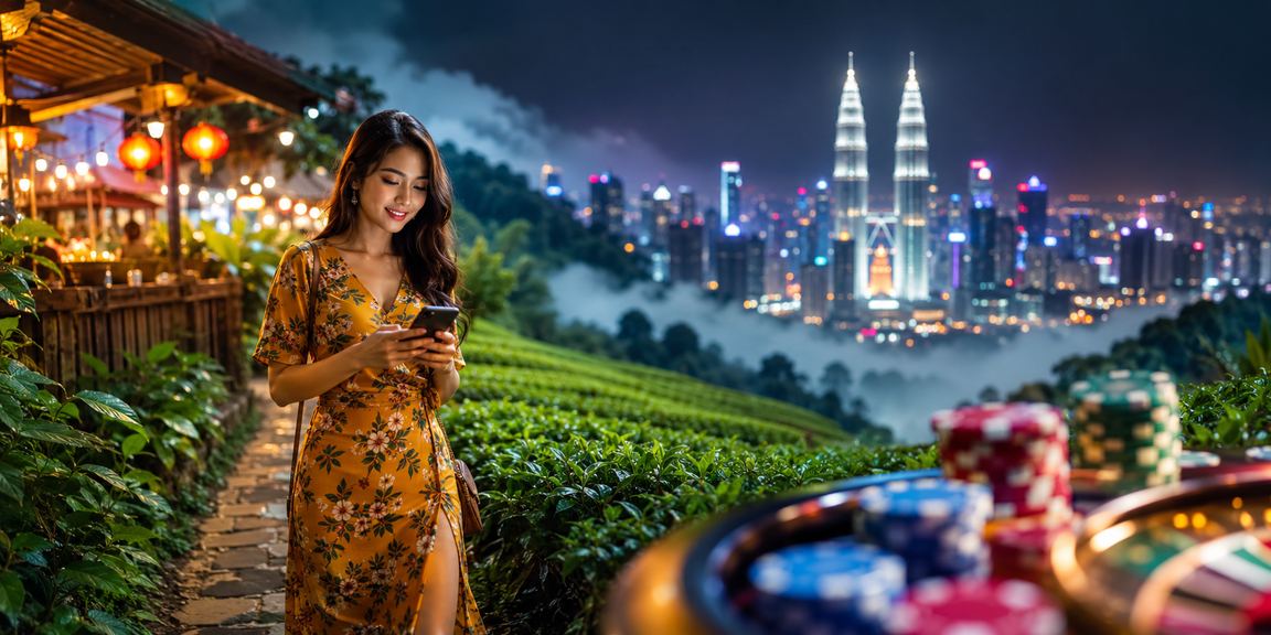 Pengguna Kuala Lumpur mengakses loteri dalam talian melalui kasino mudah alih krx18